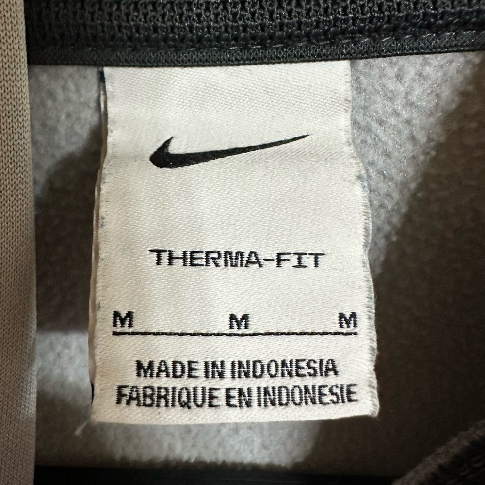 Kids Nike Gray Hoodie with Black Logo - Picture 2 of 12